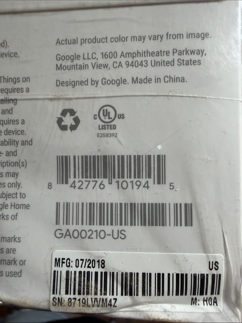 google Home Mini - Chalk (Light Gray) - Picture 7 of 7